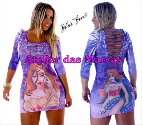 Vest. Mulher Maravilha